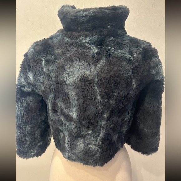 Zara Black Teddy Jacket - Picture 2 of 8